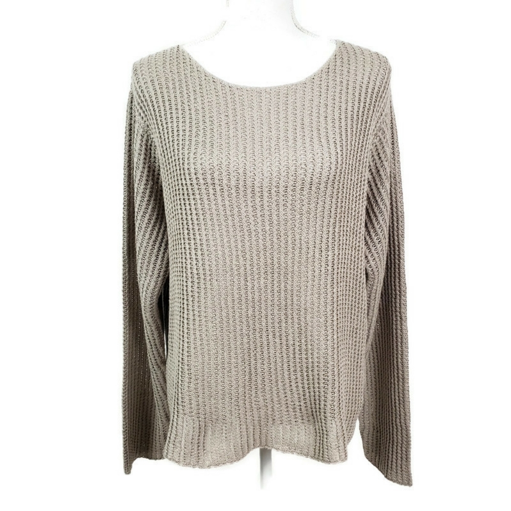 NEW Eileen Fisher Linen Natural Box Top XL